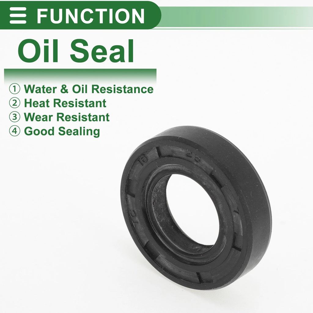 Set of 5 Oil Seal Ring 16x28x7mm NBR Rubber for Various Models 