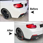 Rear Bumper Side Spoiler Splitter for BMW 2 Series F22 F23 M Sport (2015-2019)