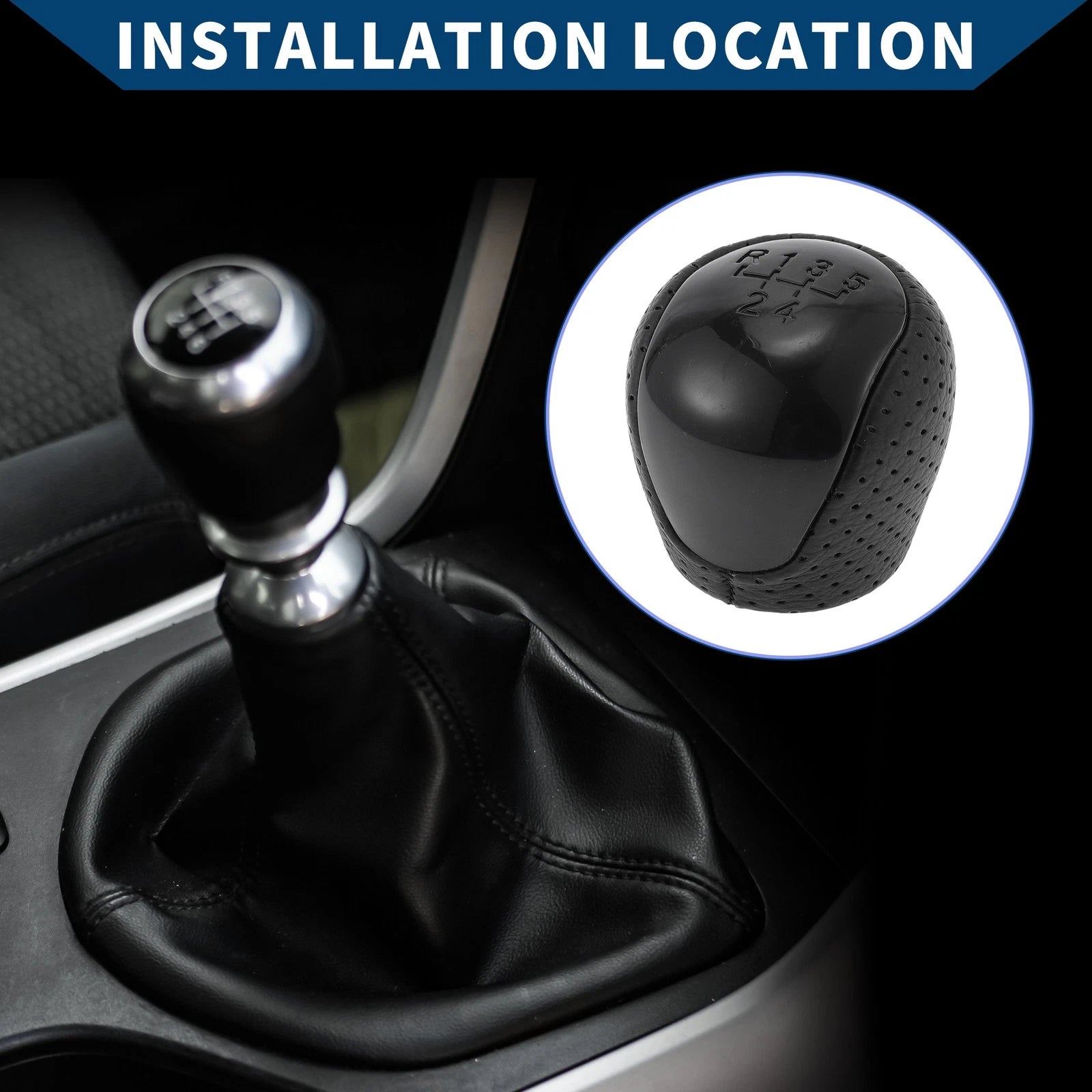 5 Speed Manual Gear Shift Knob for Hyundai Elantra (2009–2012)