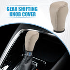Gear Shifting Knob Cover Trim for Nissan Murano (2009–2013) Faux Leather Beige