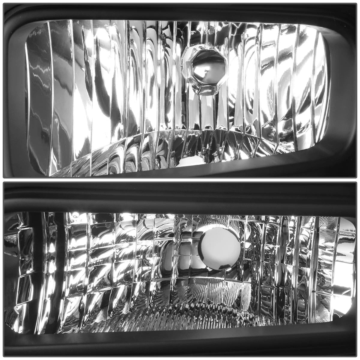 Headlight/Lamp for Ford Super Duty (2005–2007) Black Housing Amber Corner