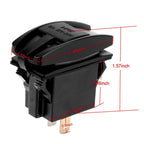Dual USB Charger with Blue LED Light for Car Boat