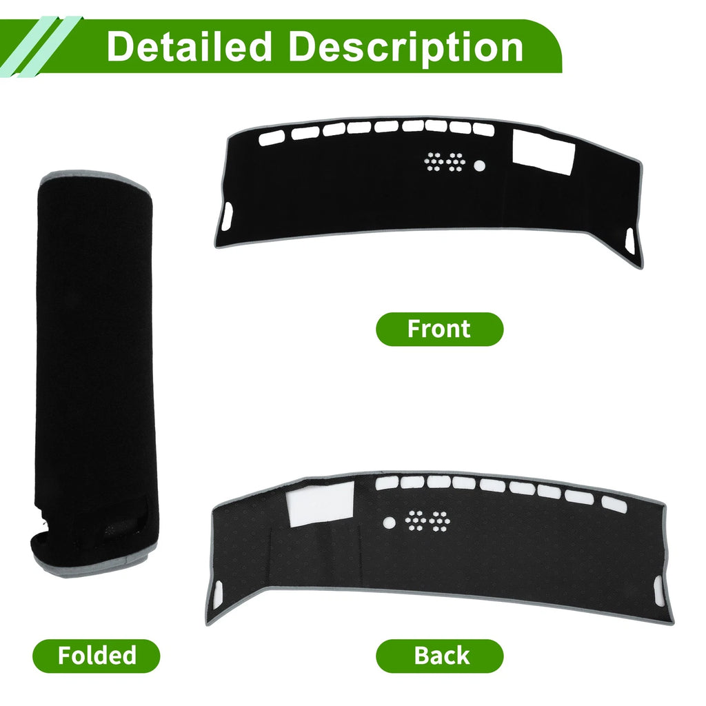 Dashboard Cover for Kia Niro (EV/PHEV/HEV) (2023–2025) Polyester Black Gray