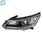 Left Headlight for Honda Accord (2013-2015) Black