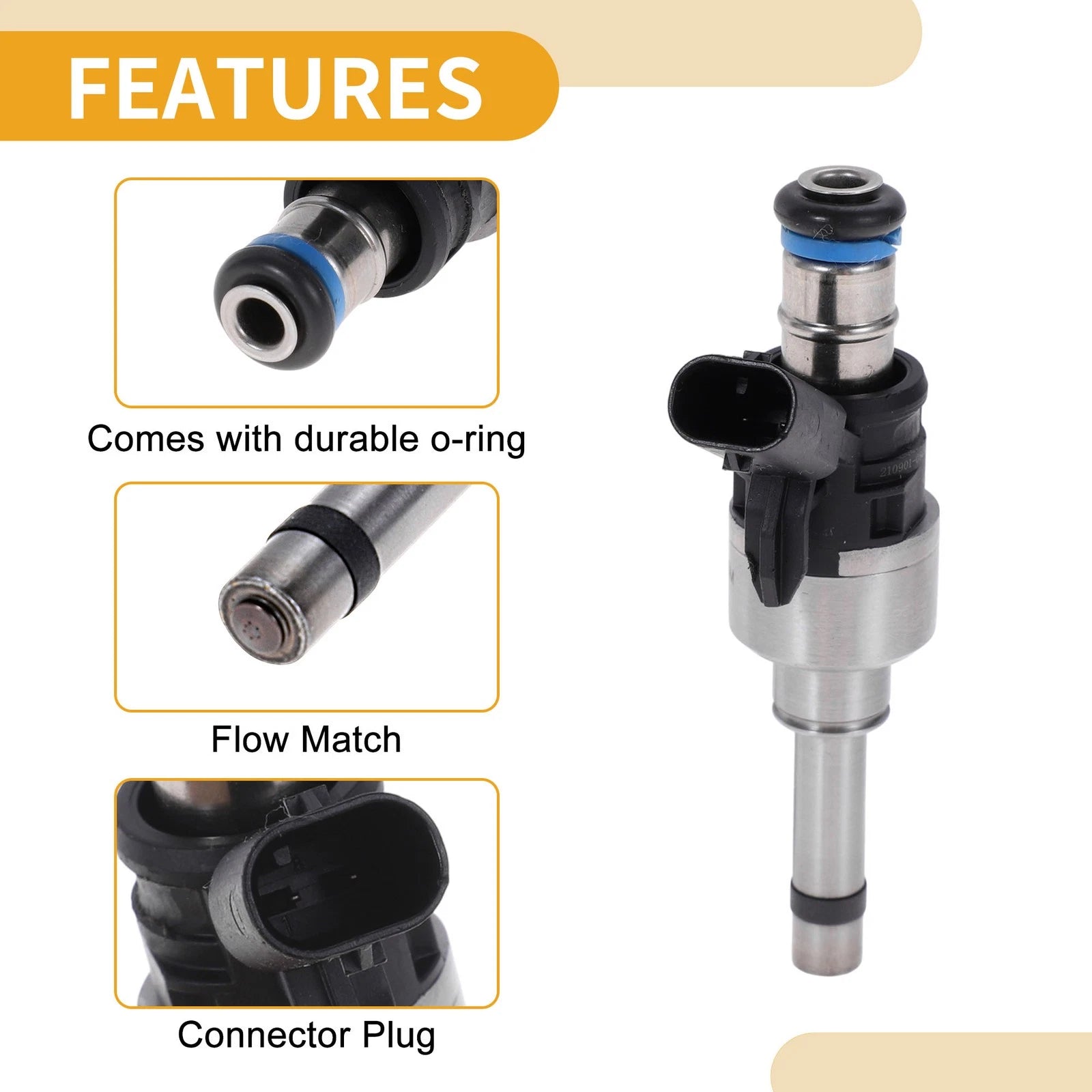 1 Pc No.06K906036M Fuel Injector for Audi A3 (2019–2020)