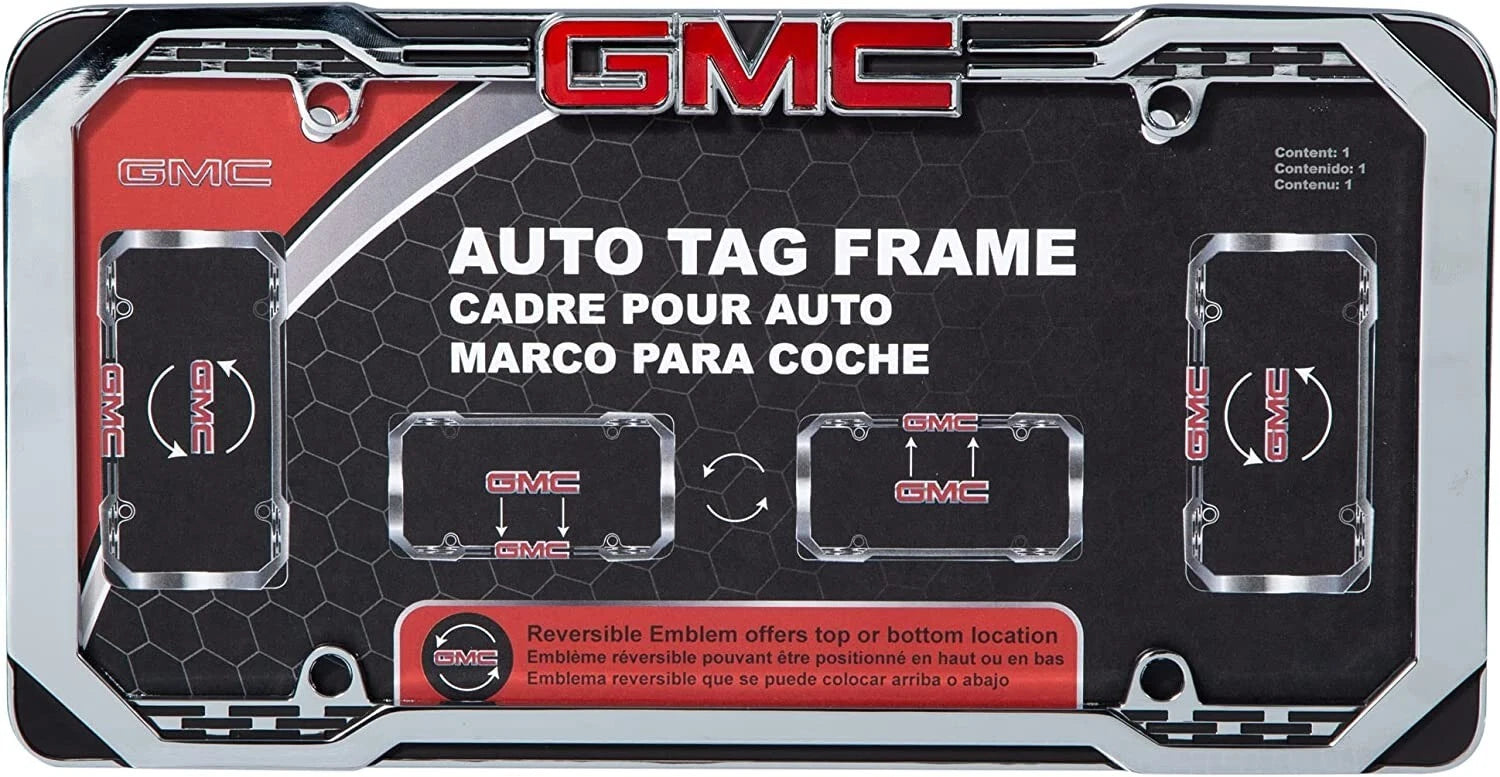Reversible License Plate Frame for GMC (042577)