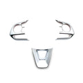 3 x Steering Wheel Trim Covers for Toyota Corolla (2019-2024) Matte Silver