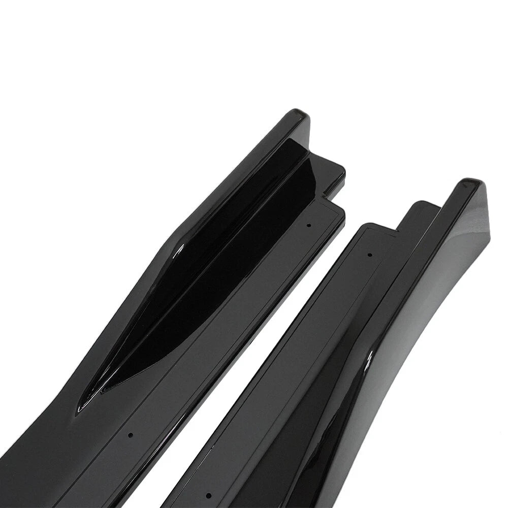 Glossy Black JDM AR Style Side Skirt Extension Kit for Toyota Camry (2018–2022)