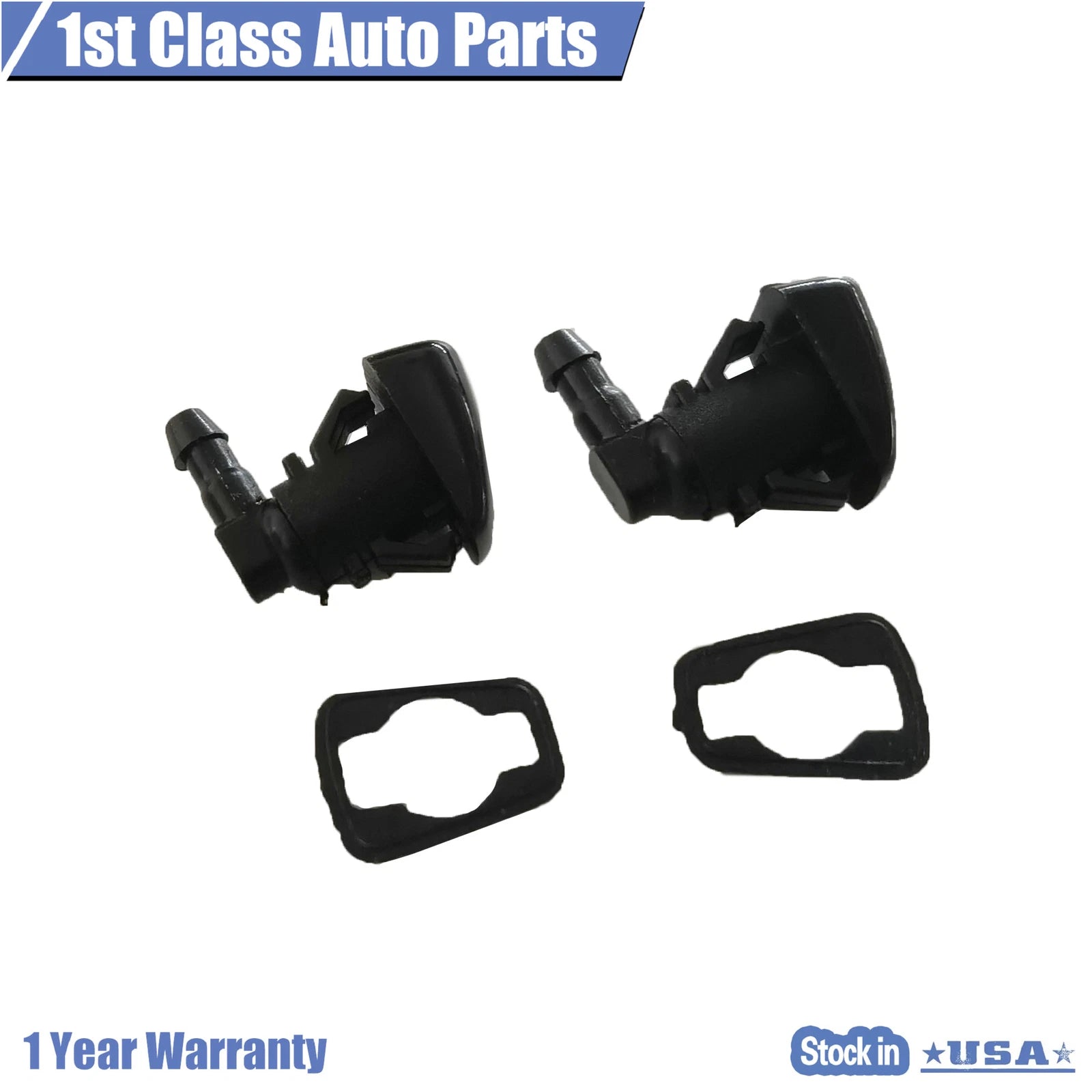 Set of 2 Windshield Wiper Washer Jet Nozzles for Ford Focus (2008–2011)