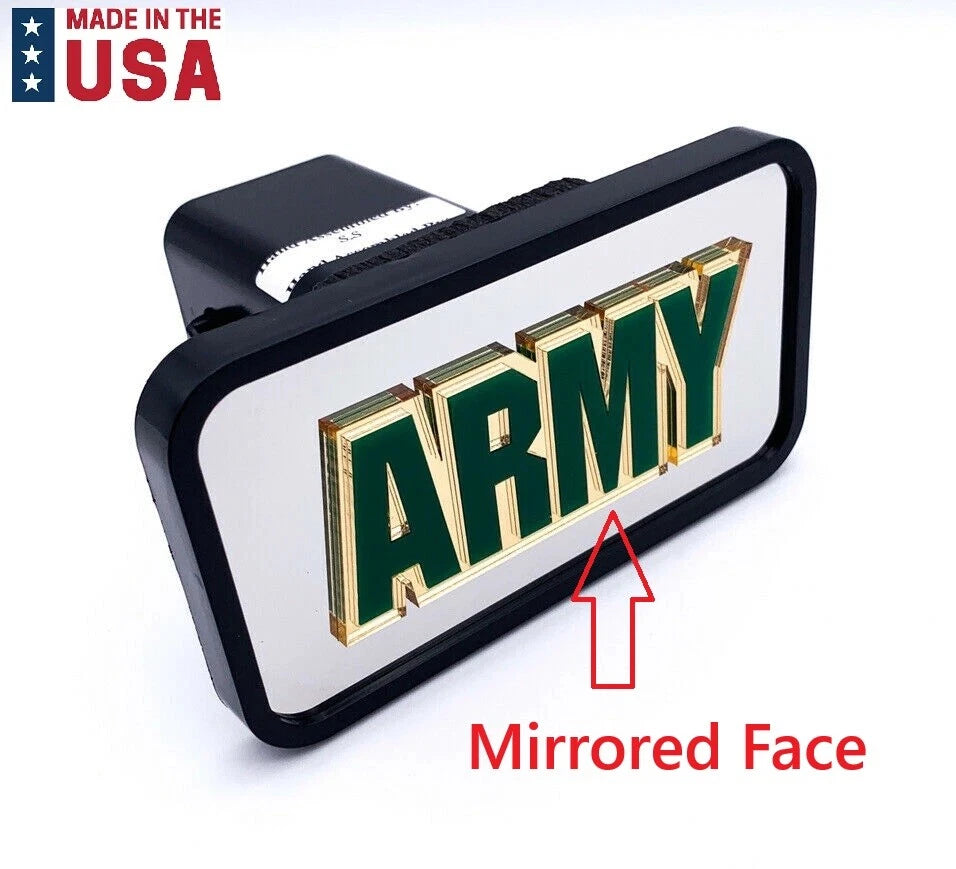 Tow Hitch Cover Emblem Mirrored for 2 Inch Receiver Jeep Gladiator (2020–2024)