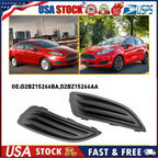 Pair Front Bumper Fog Light Lamp Covers for Ford Fiesta (2013–2016)