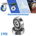 2X 6200-2RS Deep Groove Ball Bearings for Auto (10x30x9mm)