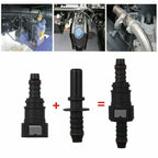 9.89mm ID8 Coupler Car Fuel Line Hose Pipe Quick Release Connector for Vehicle
