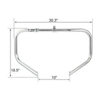 Chrome Highway Engine Guard Bar w/ Footpeg Pegs for Harley Road King (2009-24)