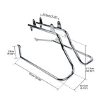 Saddlebag Conversion Brackets w/ Hardware for Harley Davidson Softail