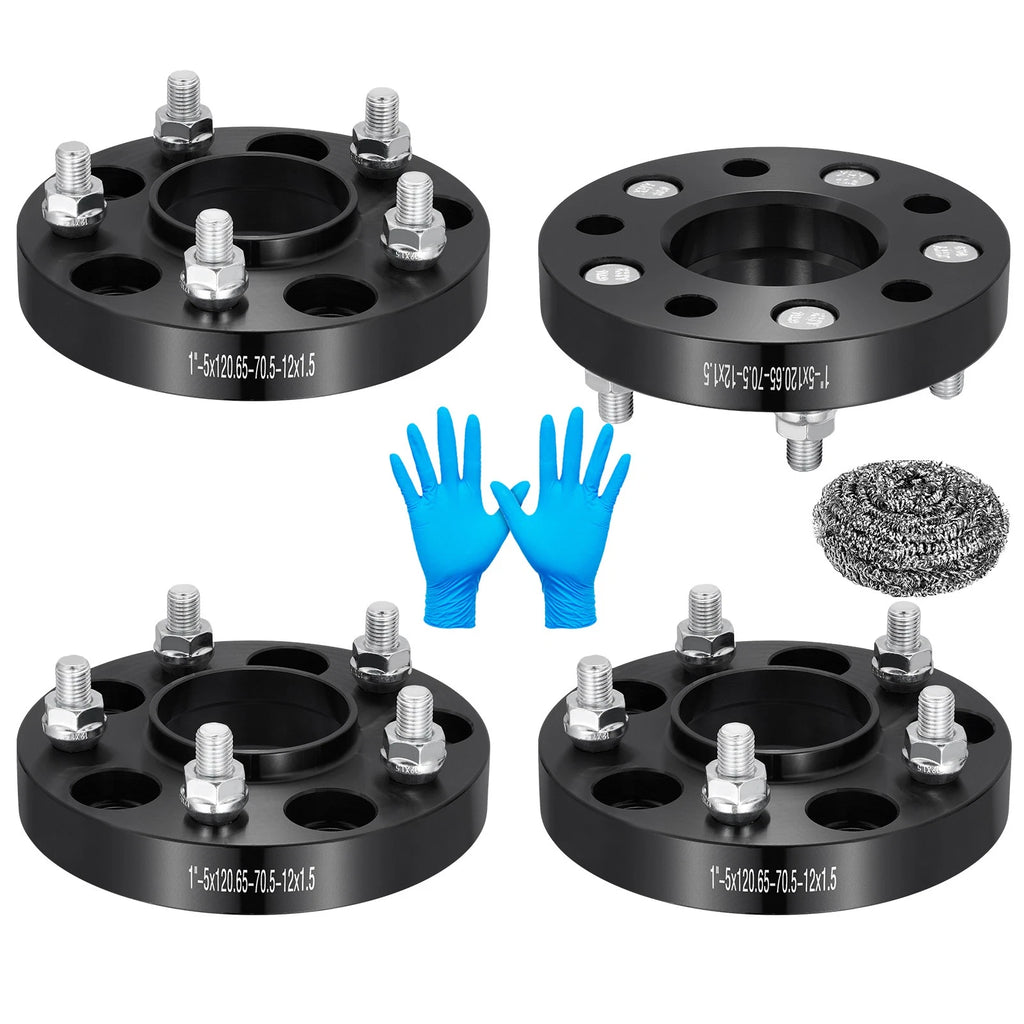 Set of 4 Hubcentric Wheel Spacers 1 inch M12x1.5 for Chevy Blazer Camaro