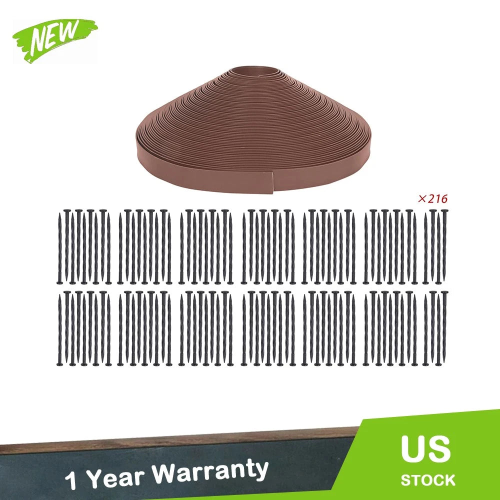 Garden Edge Lawn Grass Stone Isolation Strip for Landscape Design (2" High)