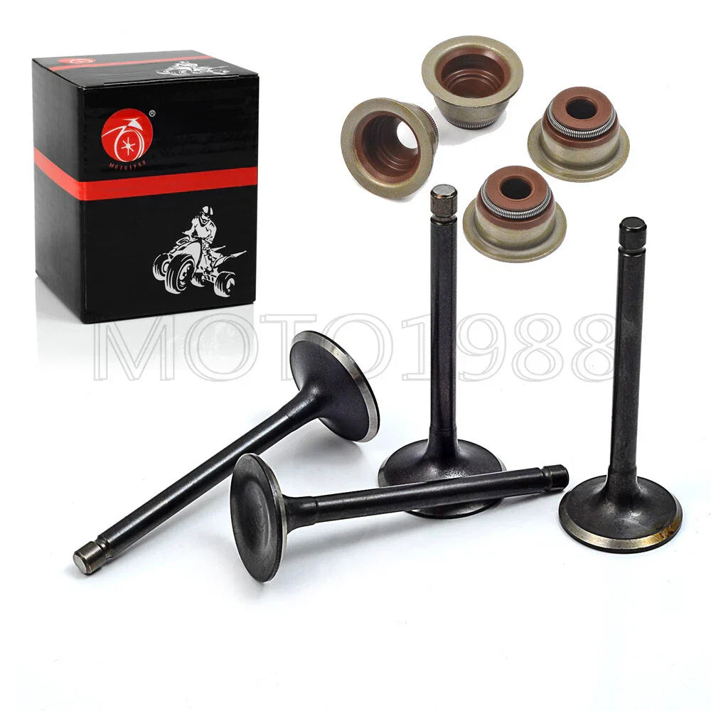 Intake & Exhaust Valves & Stem Seals for Ezgo 4 Stroke 295/350cc (1996–2026)