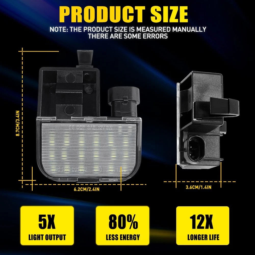 2X T10 194 192 168 LED Parking Light Bulbs for Various Vehicles