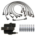 Ignition Wires Coil & 8 Spark Plugs Kit for Buick Cadillac Chevy Pontiac (V8)