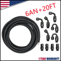 6AN Fuel Line Hose Kit for Universal Applications (20FT, 10 Fittings)