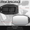 Universal UTV Side Foldable View Mirrors for Roll Cage Bar Mount