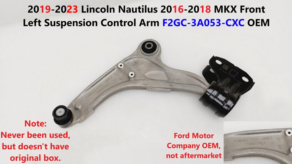 Front Left Suspension Control Arm for Lincoln Nautilus MKX (2016–2023) F2GC3A053CXC