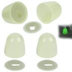 Toilet Bolt Cover Set of 4 Glow in Dark PP Plastic for Bathroom