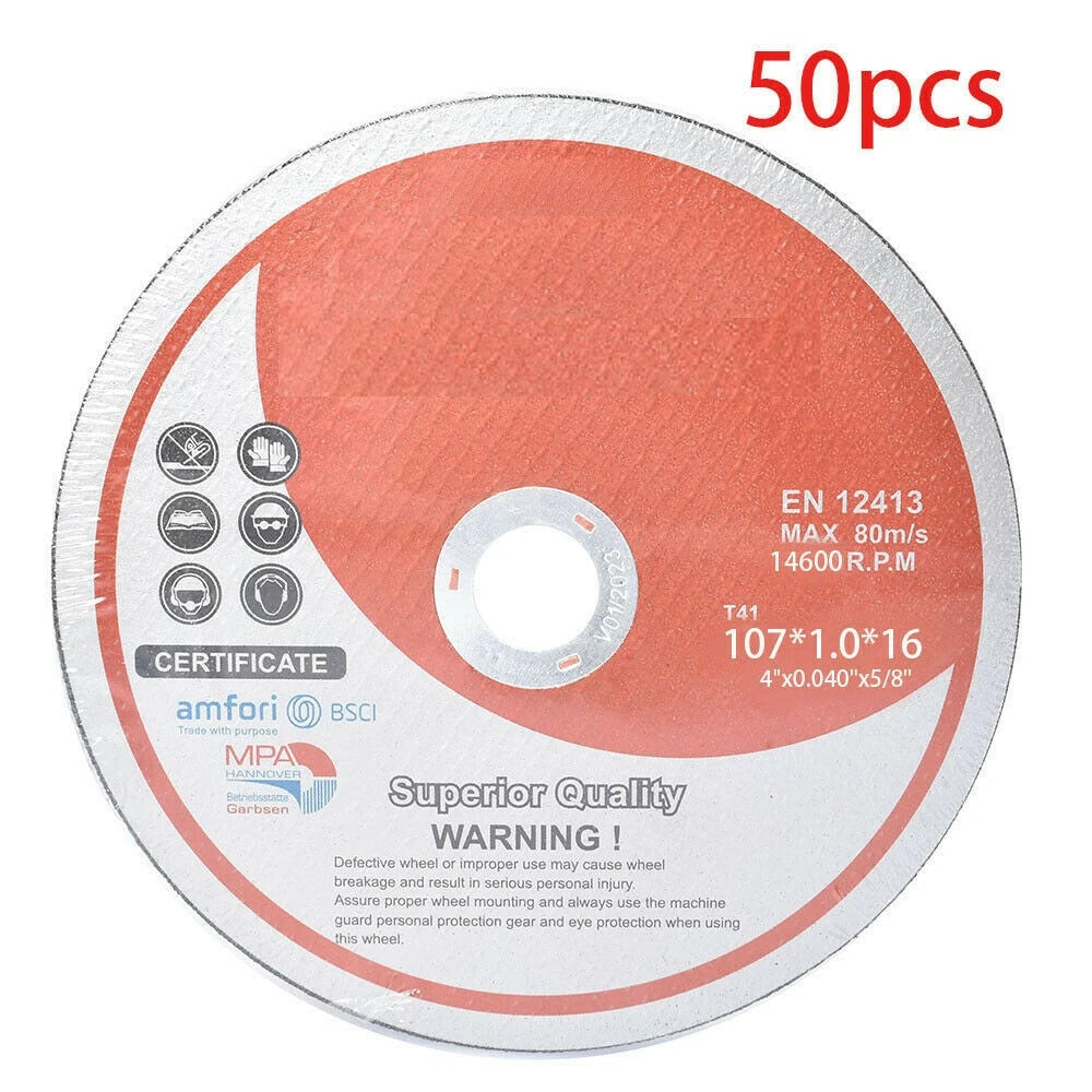Set of 50 Cutting Discs for Metal & Stainless Steel 4"x.040"x5/8"