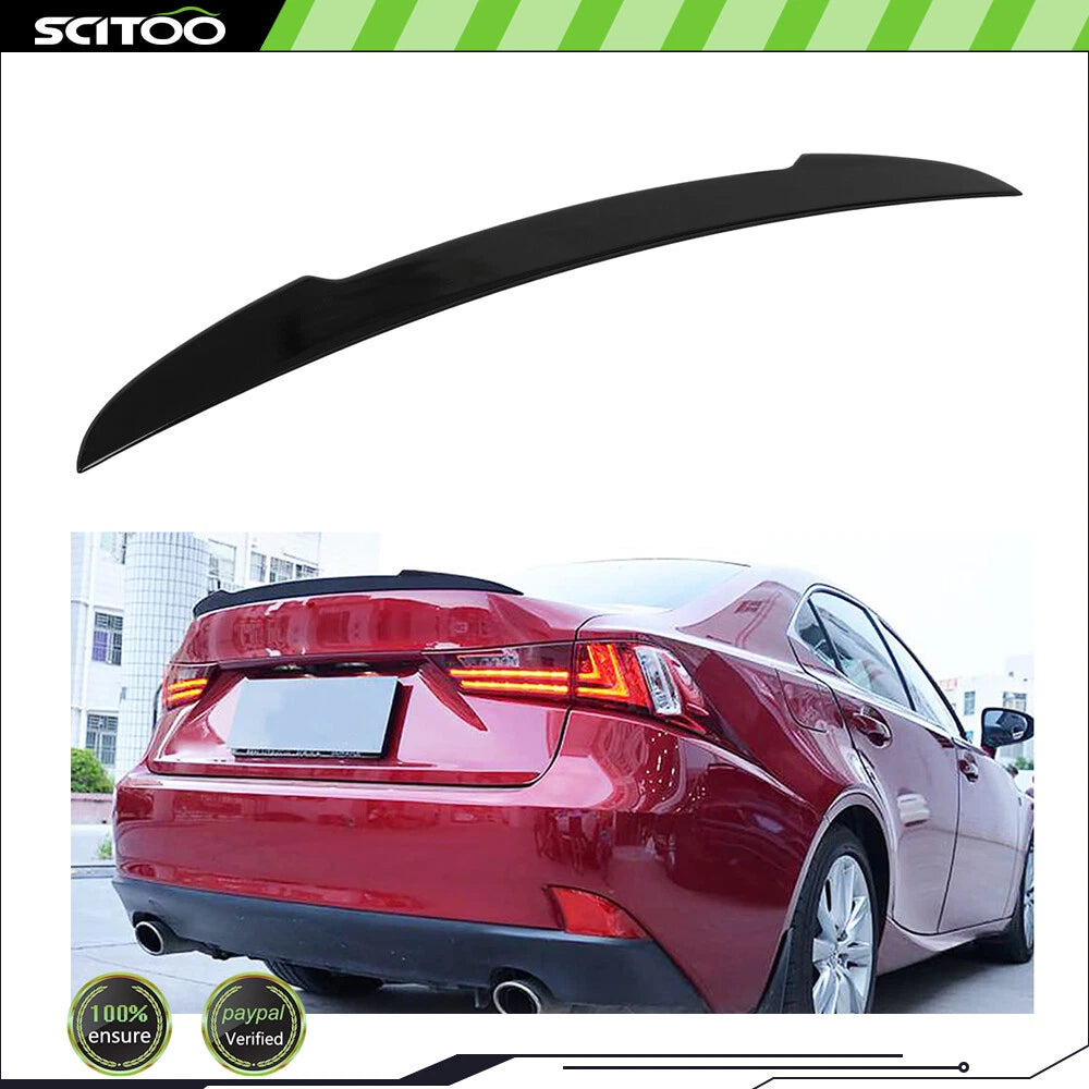 Gloss Black Trunk Spoiler Wing for Lexus IS300 IS350 (2014–2020)