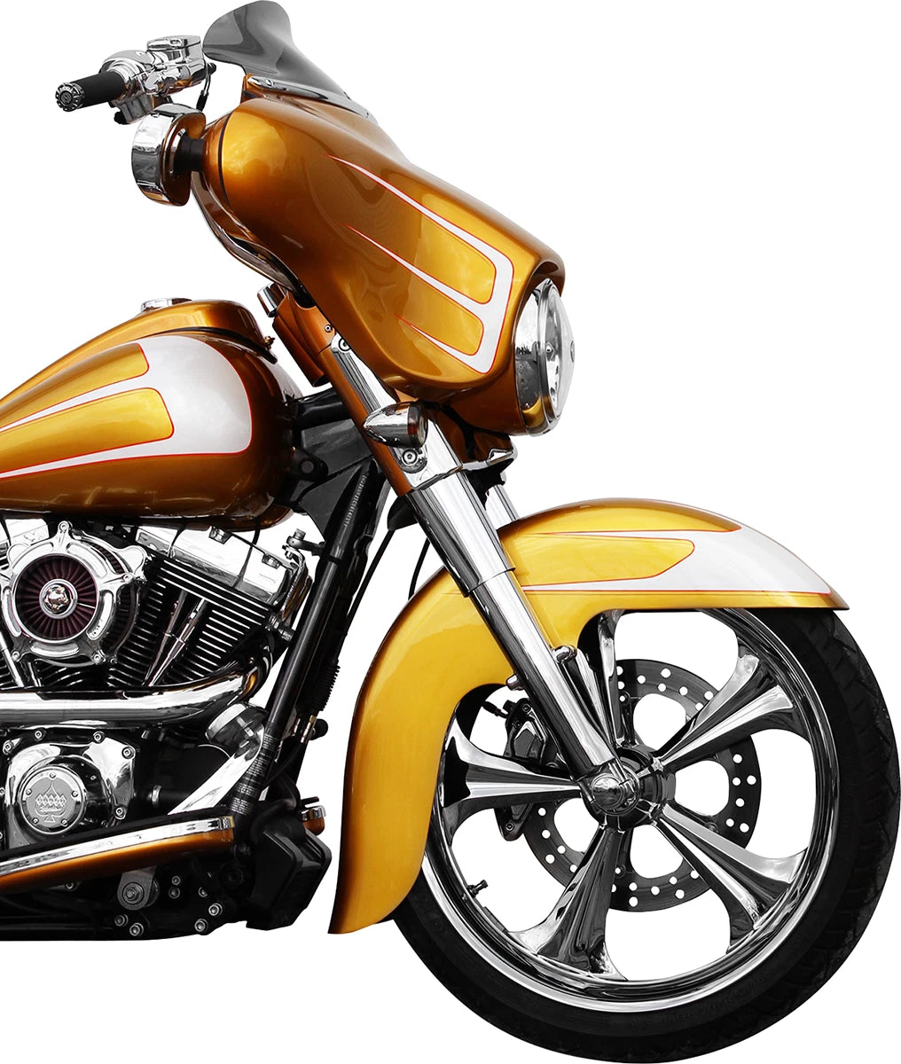 Klock Werks 6.5" Dark Smoke Flare Windshield for Harley FLHT FLHX (1996–2013)