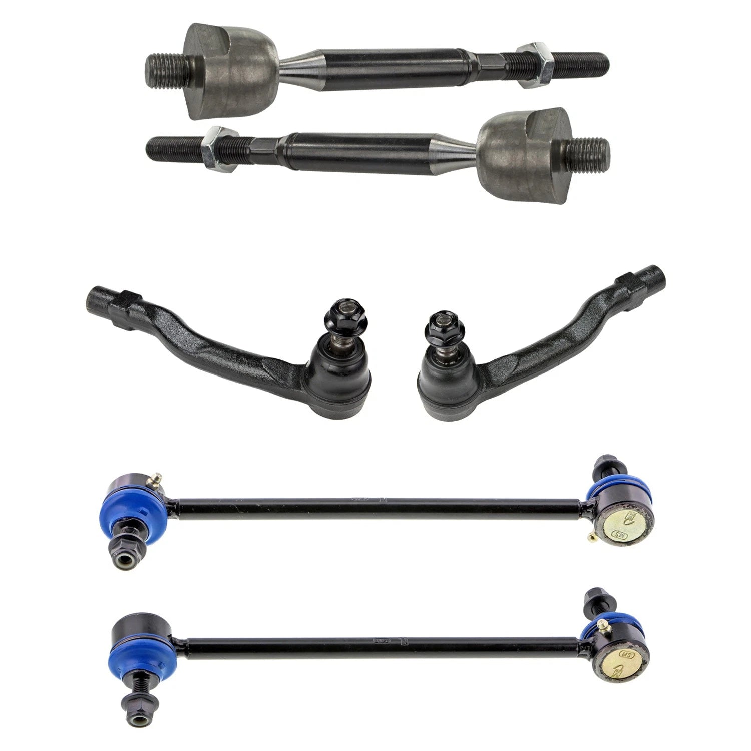 Mevotech Supreme Tie Rod Ends & Sway Bar Links Kit for Mazda 3 (2004–2013)