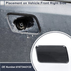Bumper Headlight Washer Nozzle Cover Cap for BMW X3 (2011–2017) Grey