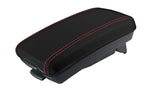Armrest Cover for Kia Forte (2010–2013) Leather Red Stitch