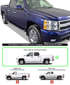 iBoard Running Boards for Chevy Silverado GMC Sierra Crew Cab (2001-2007)