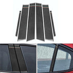 Set of 6 B Pillar Post Panel Window Cover Trim for Alfa Romeo Giulia (2017–2021)