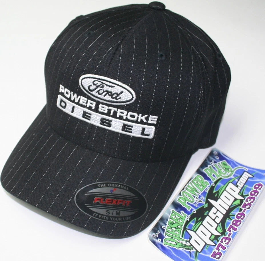 Black Flexfit Trucker Hat for Ford Powerstroke (S/M)