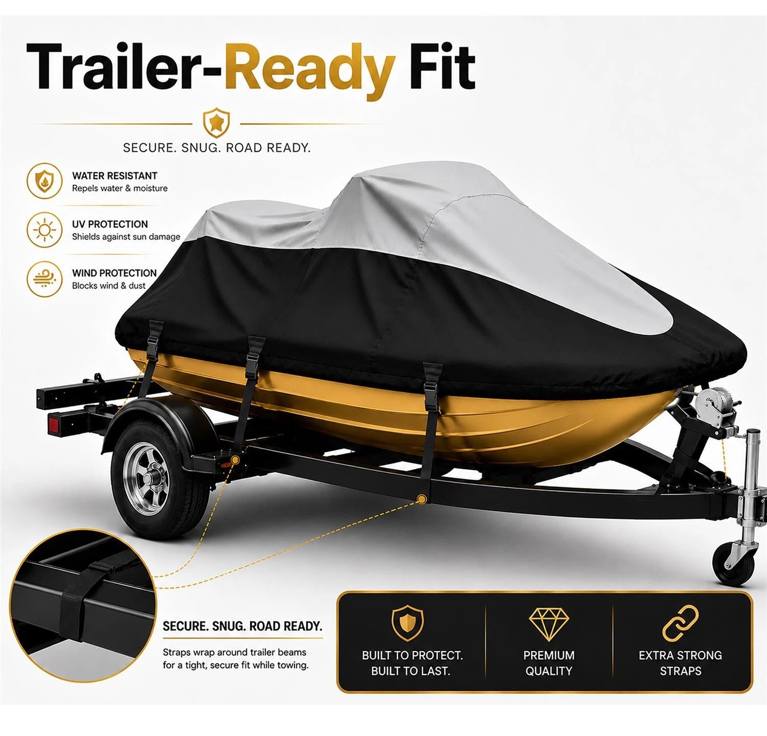 Jet Ski Cover for Sea-Doo GTX 155 (2018–2019)
