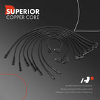 9x Spark Plug Wire Set for Ford Mustang Ranchero Jeep J-2500