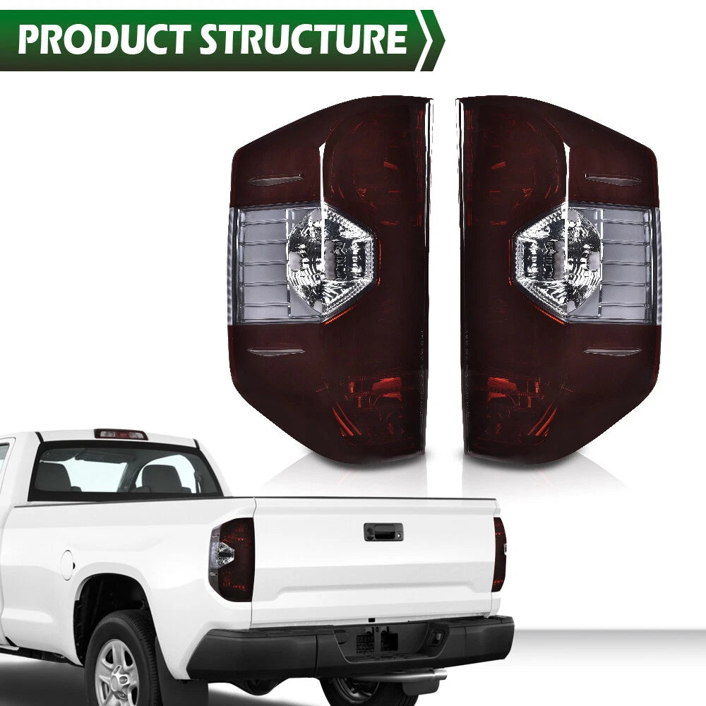 2X Smoke Rear Tail Lights for Toyota Tundra (2014–2021)