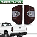 2X Smoke Rear Tail Lights for Toyota Tundra (2014–2021)