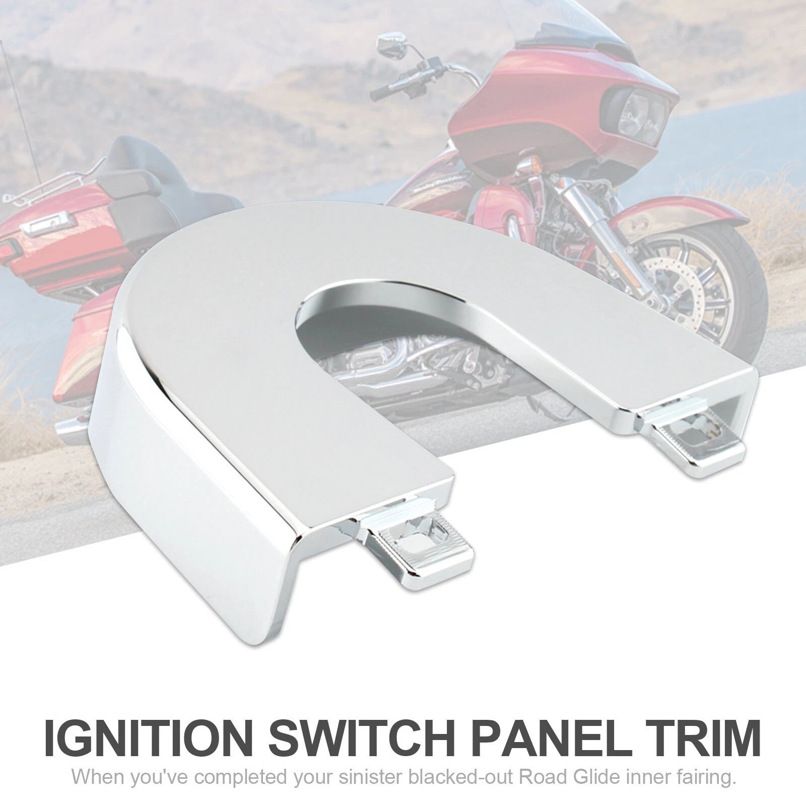 Aluminum Ignition Switch Panel Trim for Harley Touring Road Glide Special (2015–2022) CHR