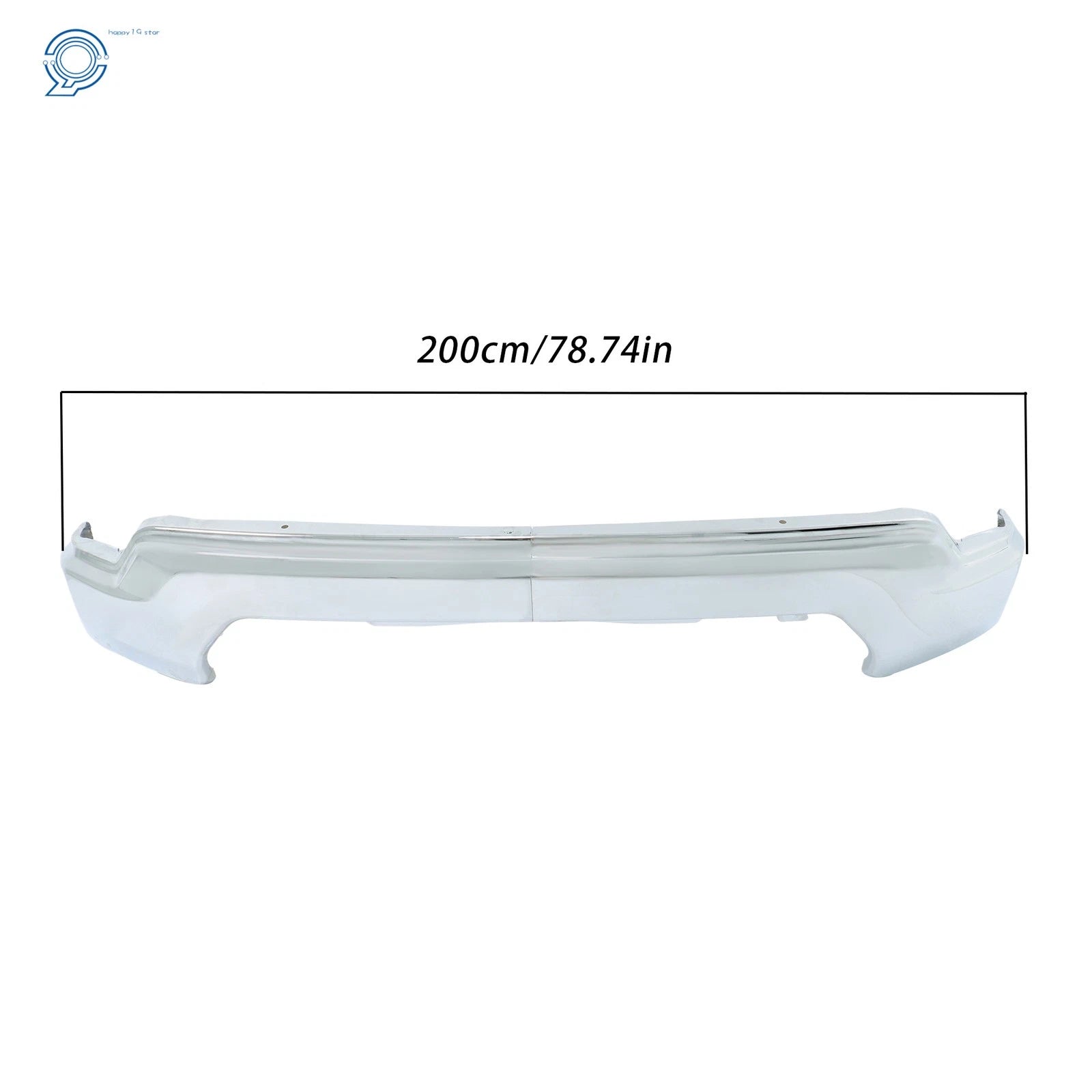 Chrome Steel Split Front Bumper for GMC Sierra 1500 (2019-2021)
