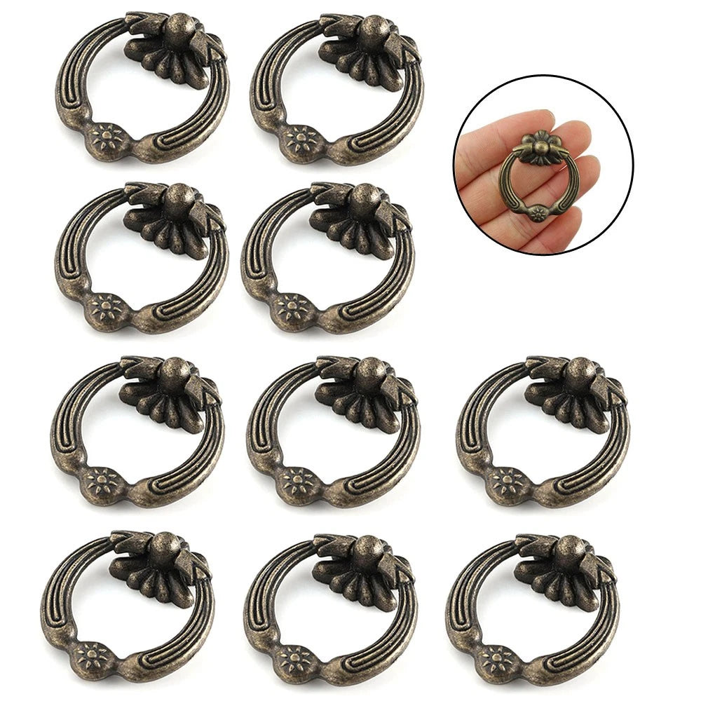 10X Vintage Drawer Door Pull Handle Cabinet Knob Hardware