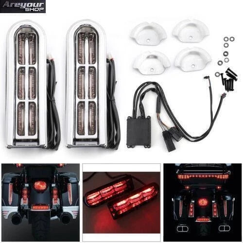 LED Inserts Saddlebag Filler Support Lights for Harley Touring Electra Glide (2014–2023) #3