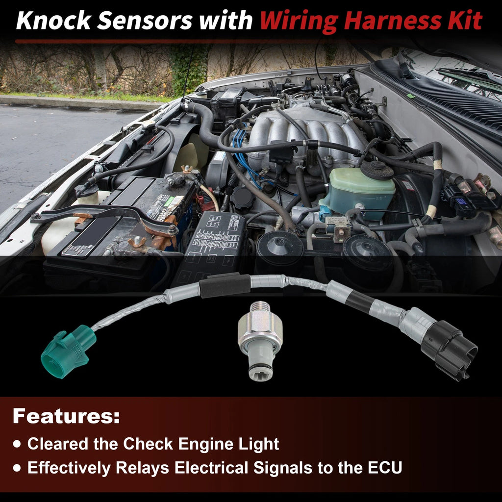 Knock Sensors with Wiring Harness Kit for Toyota 4Runner (1988–1992) No. 82219-89103