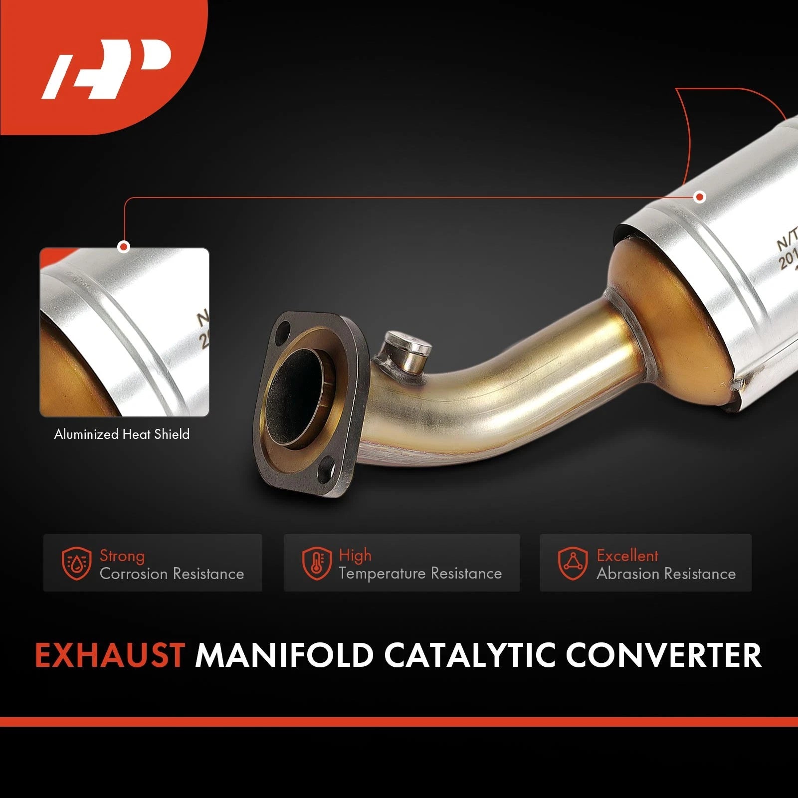 Catalytic Converter Rear Left Driver for Toyota 4Runner FJ Cruiser (2007–2012)
