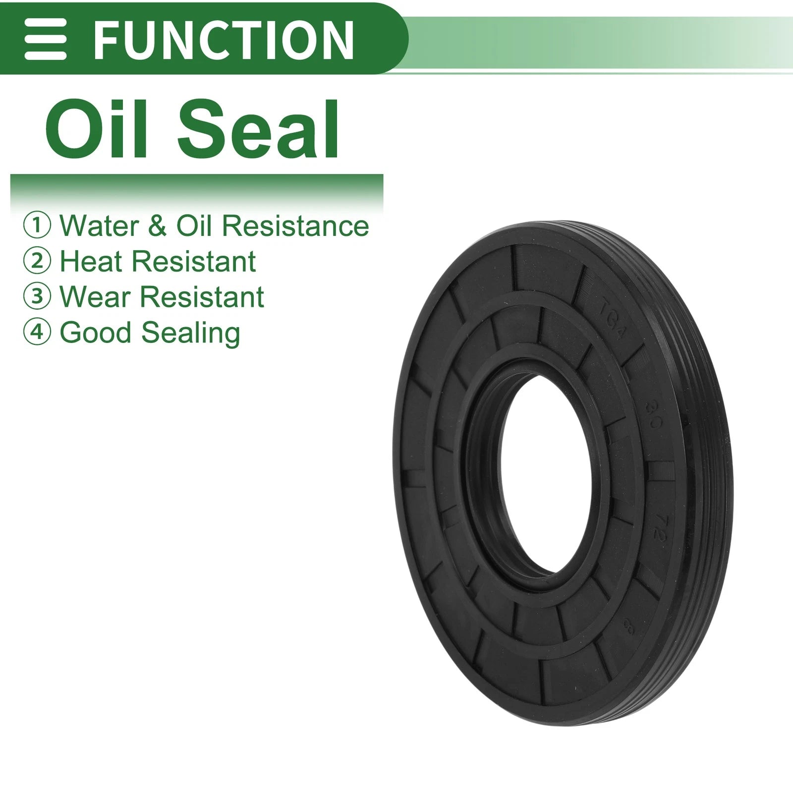 Oil Seal   - NBR Rubber 30x72x8mm