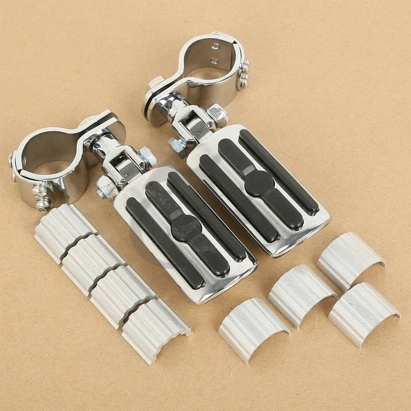 22mm 25mm 32mm 35mm Adjustable Chrome Footpeg Clamps for Harley Sportster XL