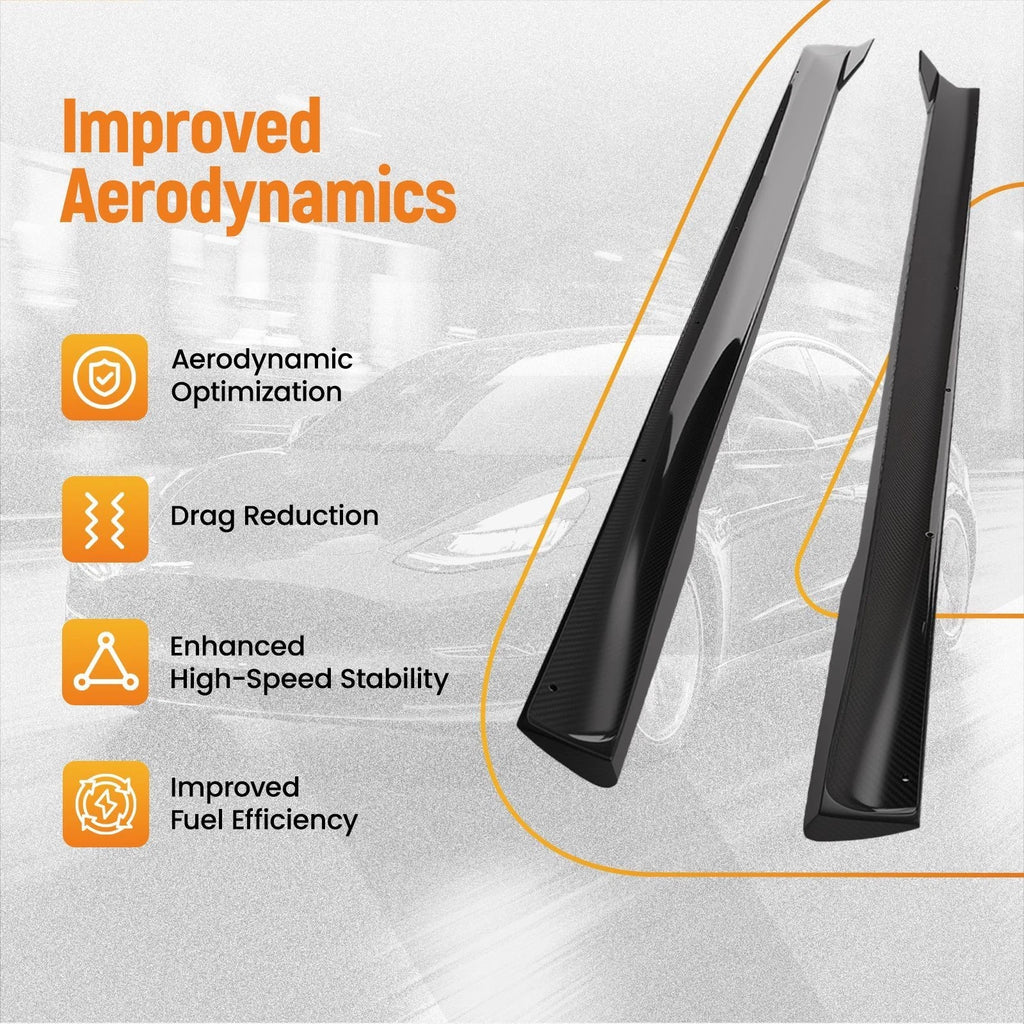 Performance Side Kit for Tesla Model S (2021-2024) Black